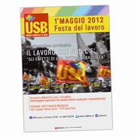 Manifesti e volantini USB Festa del lavoro